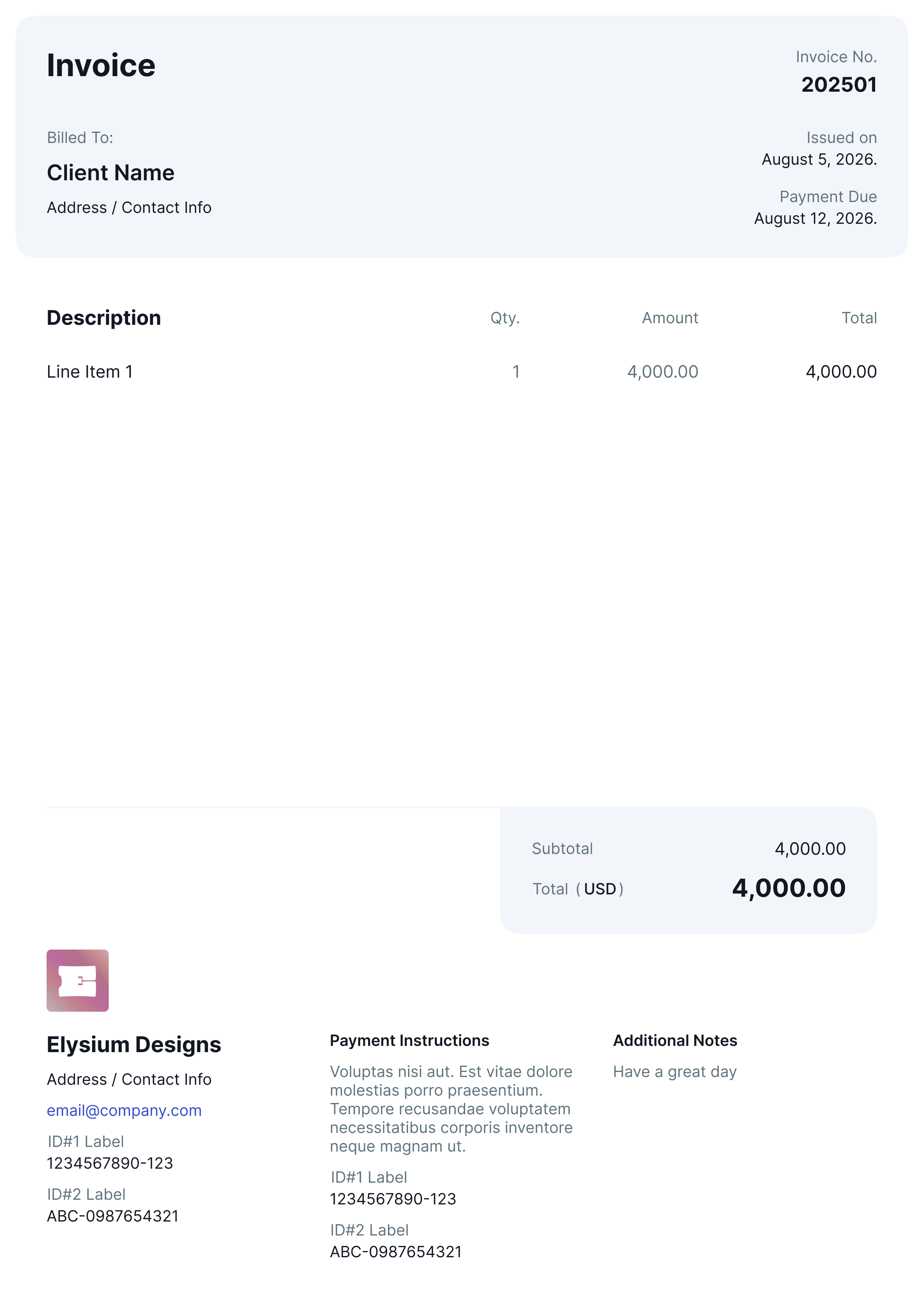 Invoice - 04