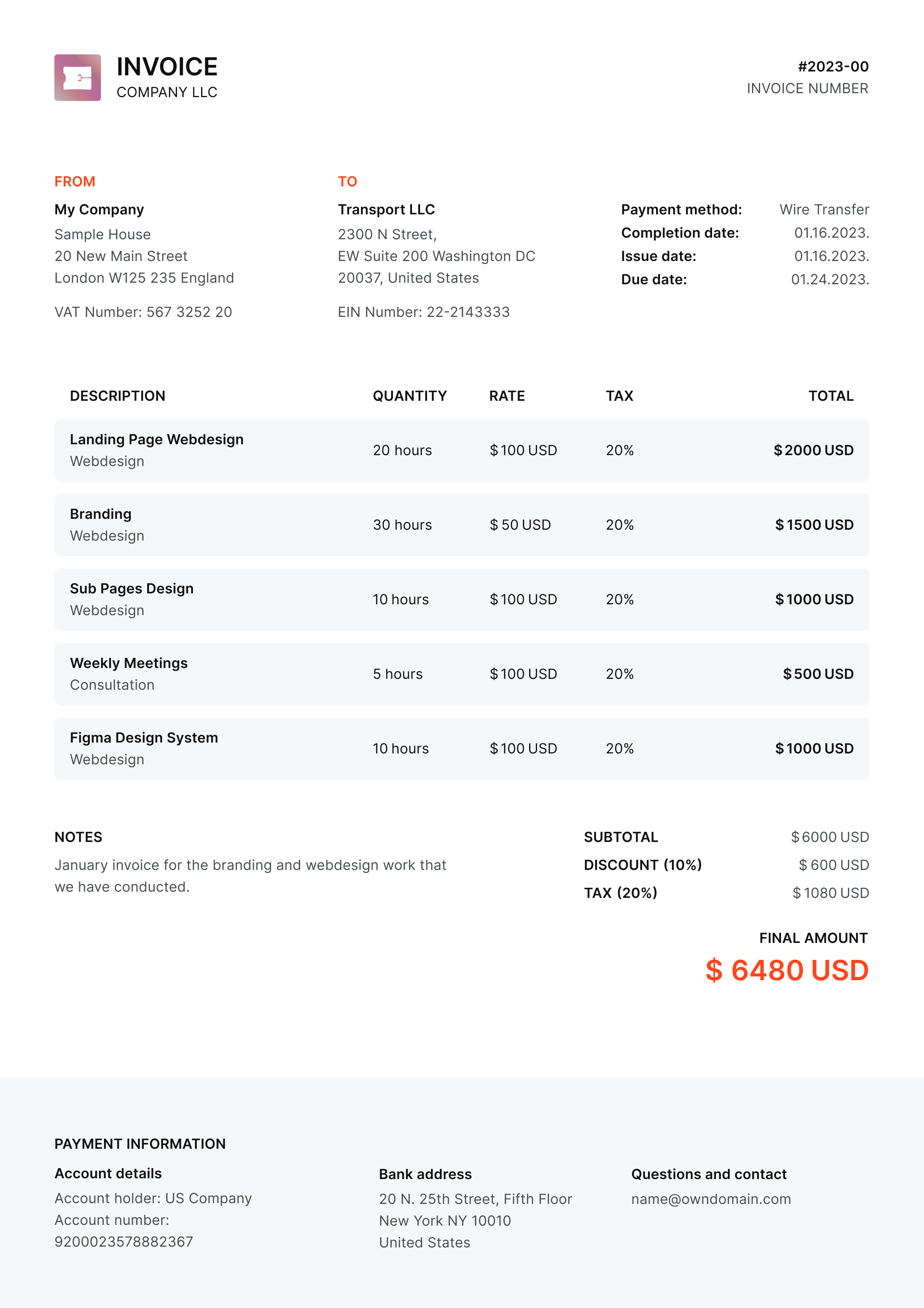 Invoice - 01
